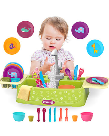 toddler play sink toys with running water