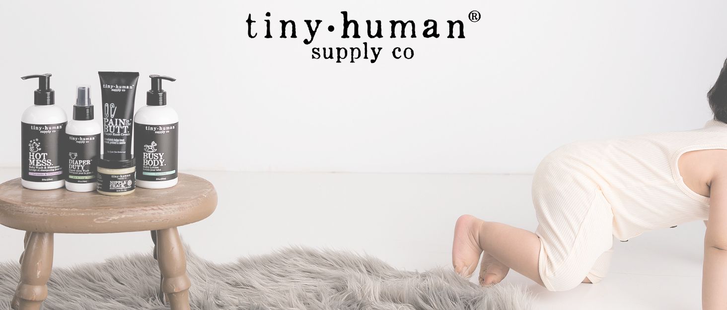 tiny human supply co skincare for baby and mama made in usa with plant based ingredients