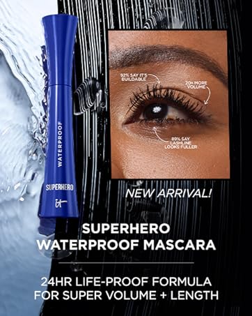 it cosmetics superhero waterproof mascara lengthening volumizing longwear 