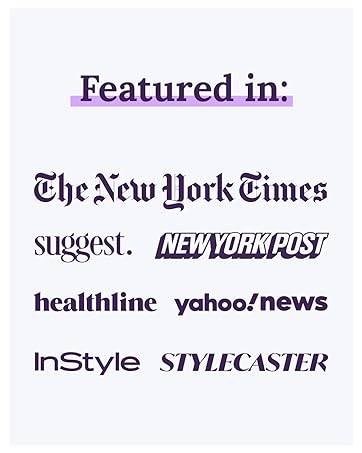 Logos of brands that featured Keranique, such as The New Your Times, InStyle, Healthline, and more.