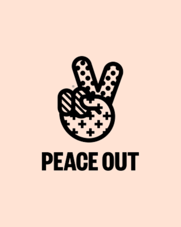 peace out skin care logo