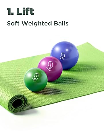 Use our soft weighted balls for extra weight.