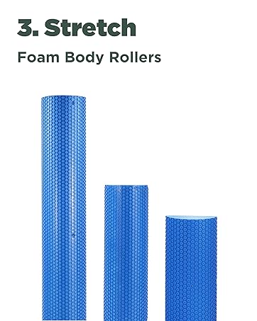 Roll out sore muscles with our foam rollers.