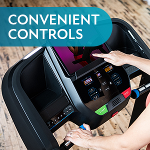 Simple One-Touch Controls - easy to use, ideal for all fitness levels. Speed and incline controls