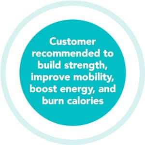 Customer recommended to build strength, improve mobility, boost energy, and burn calories