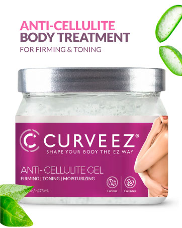 Slimming gel for smooth skin with caffeine for body treatments