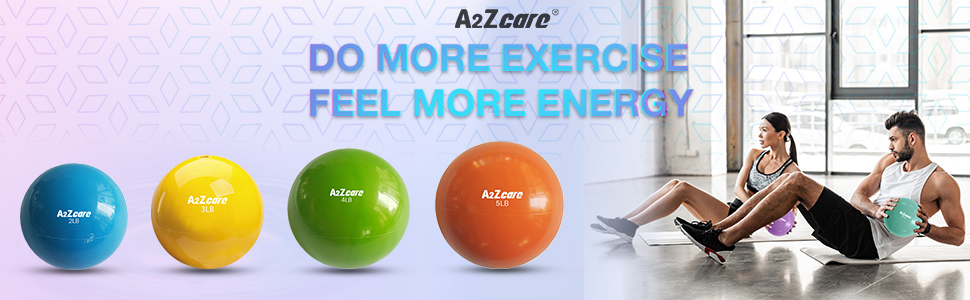 A2ZCARE Toning Ball - Soft Weighted Mini Ball/Medicine Ball