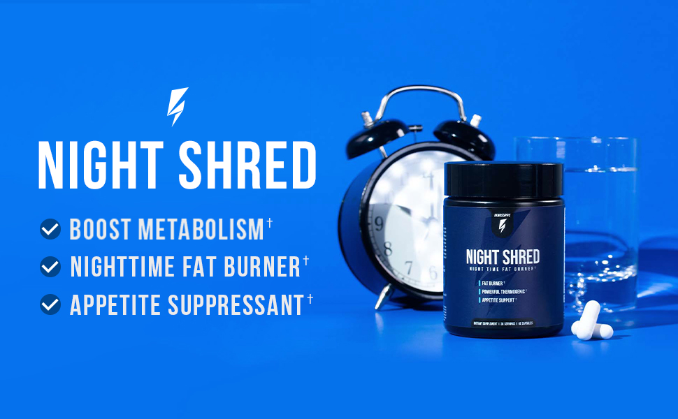 Inno Supps Night Shred Experience deep sleep while burning fat weight loss supplement organic 