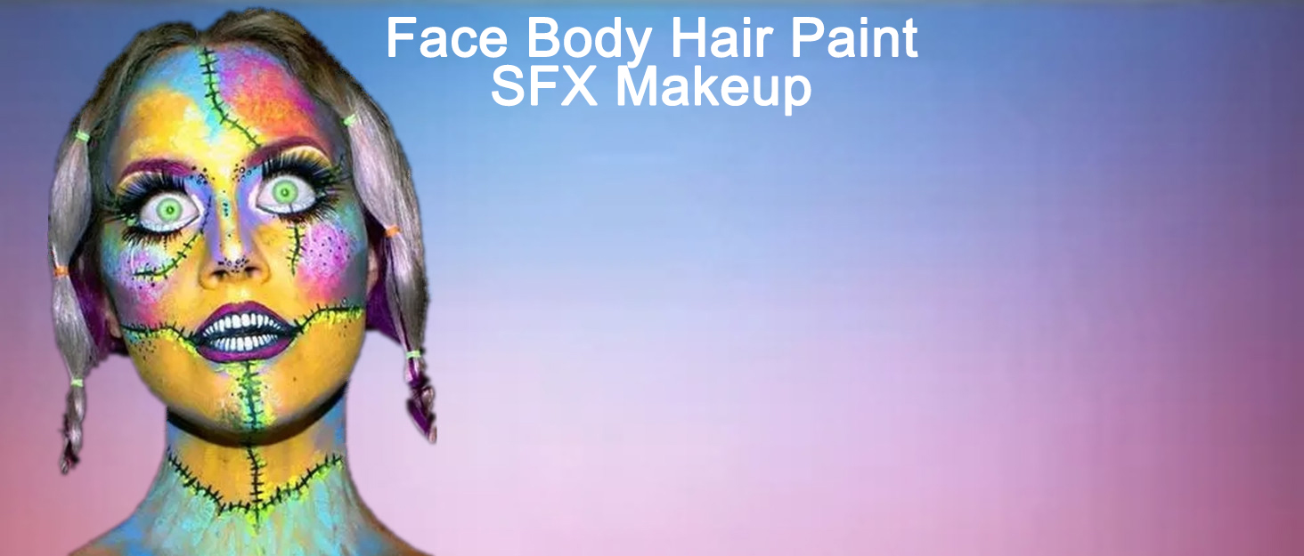 Mysense face body hair paint SFX makeup