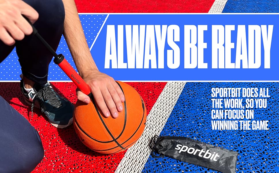 Sportbit ball pump does all the work, so you can focus on winning the game