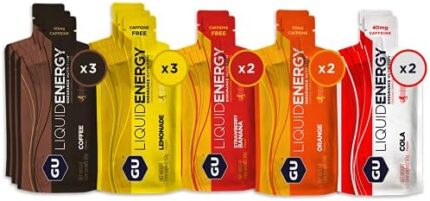 GU Energy Liquid Energy Gel With Complex Carbohydrates, 12-Count, Assorted Flavors