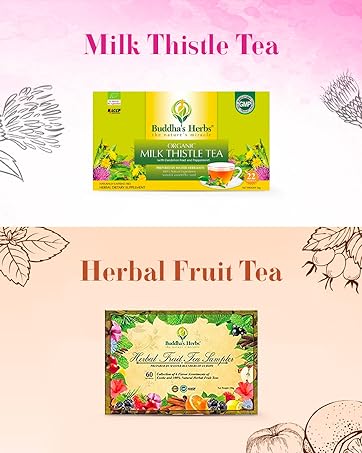 Buddha's Herbs Milk Thistle Tea Herbal Fruit Tea
