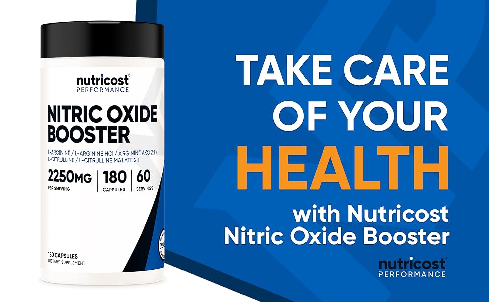 Nitric Oxide Booster Supplement Capsules from Nutricost