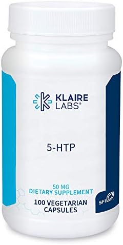 Klaire Labs 5-HTP 50 mg - Hypoallergenic 5-HTP from Griffonia Seed Extract (5-HTP) - Hydroxytryptophan Serotonin Support Supplement to Promote Mood (100 Capsules)