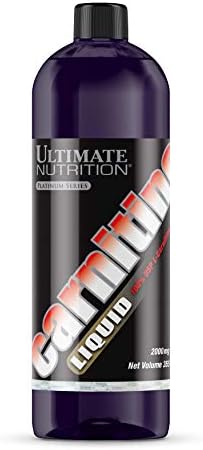 Ultimate Nutrition L-Carnitine 1000mg Liquid Fat Burner Amino Acid Metabolism Enhancer, 28 Servings