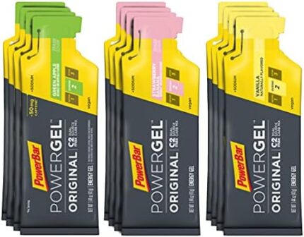 PowerBar PowerGel Original – Energy Gels for Endurance Athletes – Science-Based Nutrition Energy Gels to Fuel Workouts, Running, Cycling, Swimming & Elite Sports – 12 x 41g Pouch - Variety Pack