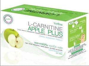 Verena L-carnitine Apple Plus Drink Dietary Supplement. 1 Box 10 Sachets (15g X 10)